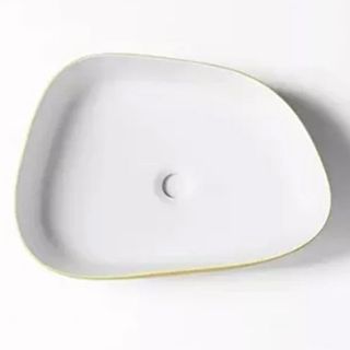 Chậu lavabo màu vàng chanh lòng chậu siêu rộng, phong cách trẻ trung, mã M43V