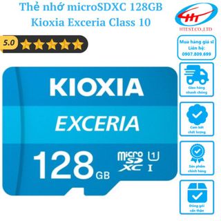 Thẻ nhớ microSDXC 128GB UHS-I C10 U1 Kioxia Exceria Class 10, xanh dương giá sỉ