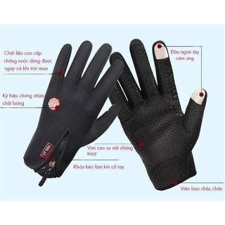 GĂNG TAY ĐI MƯA CHỐNG THẤM NƯỚC, CHỐNG LẠNH CÓ CẢM ỨNG ĐIỆN THOẠI CTB601