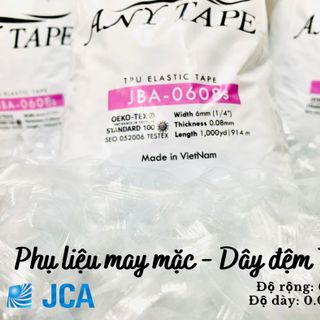 Dây chống bai, dây chống giãn, phụ liệu may, dây miến, bánh phở