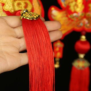 Dây liễn tài lộc treo đào mai cây cảnh, cành đào,Chuông may mắn treo cửa,trang trí tết, câu đối tết liễu decor 2024