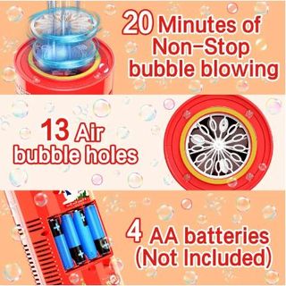 Máy Bắn Bong Bóng Bằng Xà Phòng, Máy tạo bong bóng pháo hoa 12 nòng siêu đẹp sử dụng pin/ có sỉ