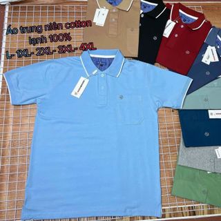 Áo thun có cổ trung niên có túi, áo polo nam cotton ngắn tay trung niên đẹp, chất lượng, vải dày