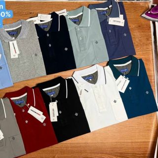 Áo thun có cổ trung niên có túi, áo polo nam cotton ngắn tay trung niên đẹp, chất lượng, vải dày