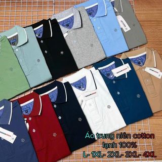 Áo thun có cổ trung niên có túi, áo polo nam cotton ngắn tay trung niên đẹp, chất lượng, vải dày