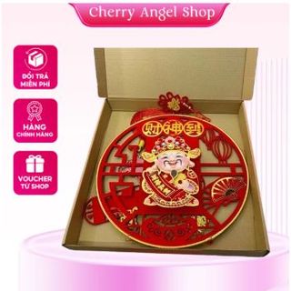 DECOR TRANG TRÍ TẾT, THẦN TÀI TREO CỬA May Mắn Tết Decor Nhà Cửa 2024