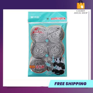 Gói combo 6 Miếng Cọ Nồi, Xoong Inox, rửa chén  - Miếng Bùi Nhùi Chà Xoong/ có sỉ