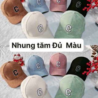 Nón kết nhung tăm đủ mẫu thêu chữ CQ