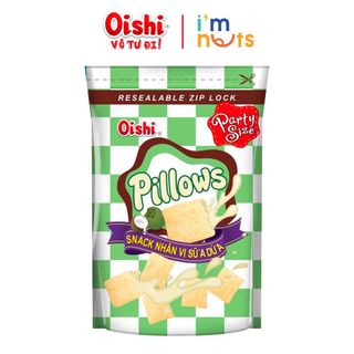 Snack nhân kem Pillows Oishi đủ vị gói lớn 85g giá sỉ