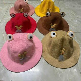 Mũ vành, bucket trẻ em đủ mẫu nơ có hình con thỏ QC