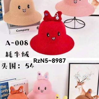 Mũ vành, bucket trẻ em đủ mẫu nơ có hình con thỏ QC