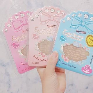 Miếng Dán Mí Lưới Keli Allergy Double Eyelid Stickers 60 miếng kèm keo và nhíp gắp