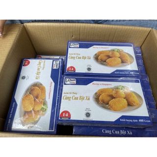 Càng cua bách hoa bột xù hộp 400gr 14 cái (giao tphcm)