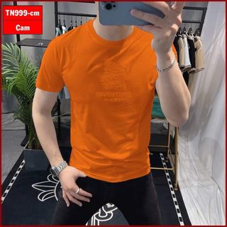 Áo thun nam, áo thun nam cổ tròn chất thun cotton 4 chiều, logo in phồng sắc nét size từ 55kg - 88kg giá sỉ - giá bán buôn