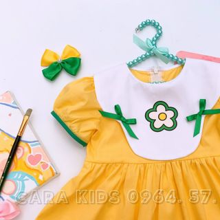 ĐẦM VÁY XOÈ PHỐI CHO BÉ