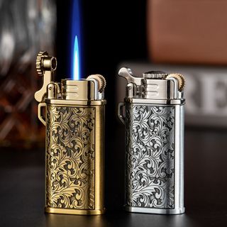 BẬT LỬA KHÈ GAS ĐÁ RÃNH TAY CHIEF CF220B HÌNH HOA VĂN - XÀI GAS