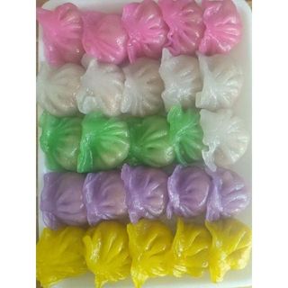 Há cảo ngũ sắc người hoa khay 25 viên 500gr (giao hỏa tốc tphcm)