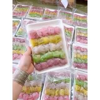 Há cảo ngũ sắc người hoa khay 25 viên 500gr (giao hỏa tốc tphcm)