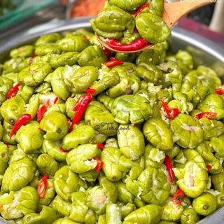 Cà na thái đập dập xốc muối ớt bịch 500g