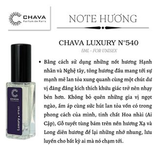 NƯỚC HOA MINI LUXURY N0540 5ML - CHAVA