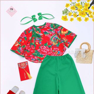 ÁO DÀI/ SET BỘ HOẠ TIẾT CON CÔNG