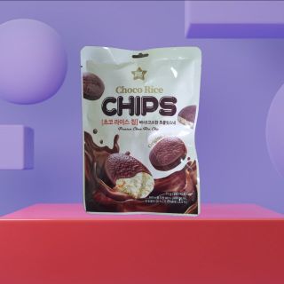 Bánh gạo phủ Chocolate, thơm ngon giòn rụm.