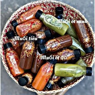 Set nước chấm hải sản 3 chai mỗi chai 100ml (ớt xanh, ớt đỏ, muối tiêu sữa)