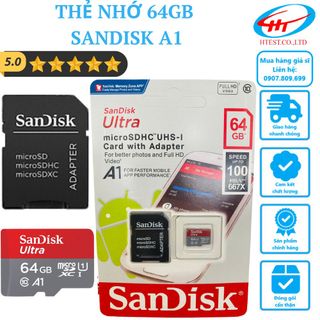 Thẻ nhớ MicroSDXC Sandisk A1 64GB giá sỉ