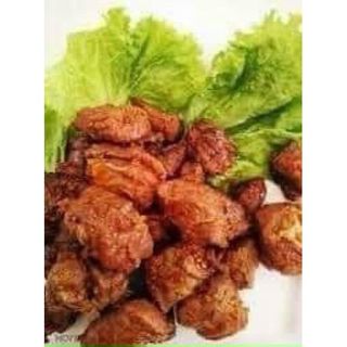 Chẳng dừng heo ướp sate hộp 500gr (giao tphcm )