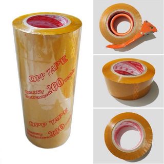 Băng keo trong, đục 200 yard 1.6kg 1 cây gồm 6 cuộn