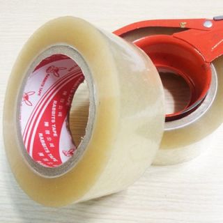 Băng keo trong, đục 200 yard 1.6kg 1 cây gồm 6 cuộn