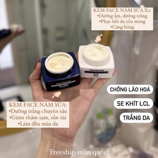 BỘ ĐÔI KEM PACE NẤM SỮA DƯỠNG DA ngày+đêm