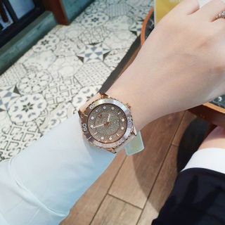 ĐỒNG HỒ CAO SU NỮ CAO CẤP M/K PINK