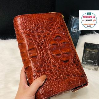 CLUTCH DA CÁ SẤU KHÓA SỐ