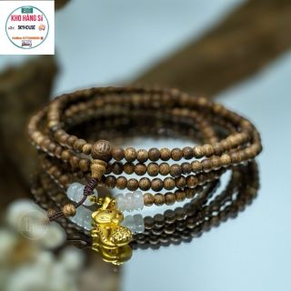 TRẦM HƯƠNG PHONG THỦY 216 HẠT MIX CHARM