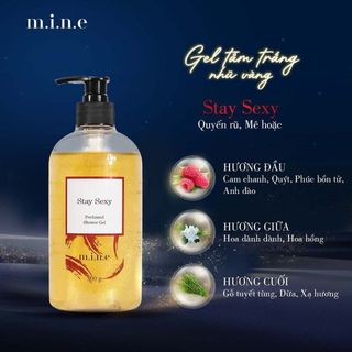 STAY CREAMY GEL TẮM NƯỚC HOA NHŨ VÀNG CỦA MINE CHAI 500ML