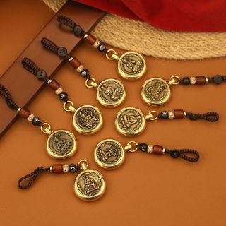 Móc khóa xoay kim loại hình phật