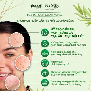 VIÊN UỐNG 𝐇𝐎̂̃ 𝐓𝐑𝐎̛̣ Đ𝐈𝐄̂̀𝐔 𝐓𝐑𝐈̣ 𝐌𝐔̣𝐍 𝐍𝐆𝐀̆𝐍 𝐍𝐆𝐔̛̀𝐀 𝐌𝐔̣𝐍 𝐏𝐄𝐑𝐅𝐄𝐂𝐓 𝐒𝐊𝐈𝐍 𝐂𝐋𝐄𝐀𝐑 𝐀𝐂𝐍𝐄𝐒 DAMODE HỘP 60 VIÊN