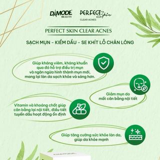 VIÊN UỐNG 𝐇𝐎̂̃ 𝐓𝐑𝐎̛̣ Đ𝐈𝐄̂̀𝐔 𝐓𝐑𝐈̣ 𝐌𝐔̣𝐍 𝐍𝐆𝐀̆𝐍 𝐍𝐆𝐔̛̀𝐀 𝐌𝐔̣𝐍 𝐏𝐄𝐑𝐅𝐄𝐂𝐓 𝐒𝐊𝐈𝐍 𝐂𝐋𝐄𝐀𝐑 𝐀𝐂𝐍𝐄𝐒 DAMODE HỘP 60 VIÊN