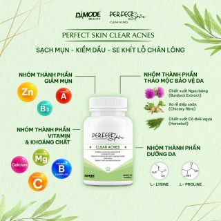 VIÊN UỐNG 𝐇𝐎̂̃ 𝐓𝐑𝐎̛̣ Đ𝐈𝐄̂̀𝐔 𝐓𝐑𝐈̣ 𝐌𝐔̣𝐍 𝐍𝐆𝐀̆𝐍 𝐍𝐆𝐔̛̀𝐀 𝐌𝐔̣𝐍 𝐏𝐄𝐑𝐅𝐄𝐂𝐓 𝐒𝐊𝐈𝐍 𝐂𝐋𝐄𝐀𝐑 𝐀𝐂𝐍𝐄𝐒 DAMODE HỘP 60 VIÊN