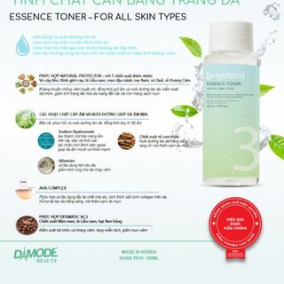 ESSENCE TONER - PSYSTEM DAMODE TINH CHẤT CÂN BẰNG TRẮNG DA CHO MỌI LOẠI DA CHAI 100ML