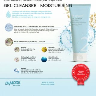 SỮA RỬA MẶT GEL CLEANSER MOISTURIZING DAMODE DÀNH CHO DA KHÔ MẤT NƯỚC NHẠY CẢM CHAI 50ML