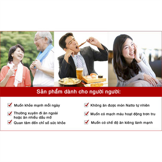 VIÊN UỐNG BỔ SUNG NATTOKINASE HỖ TRỢ ĐIỀU TRỊ TAI BIẾN 30 viên (30 ngày)