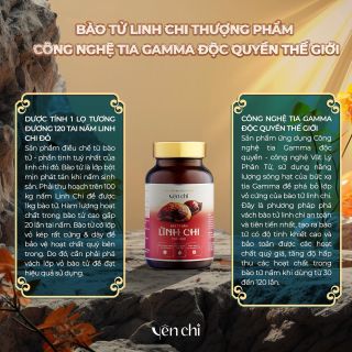 VIÊN UỐNG BÀO TỬ NẤM LINH CHI TĂNG SỨC ĐỀ KHÁNG HỆ MIỄN DỊCH HỦ 60 VIÊN
