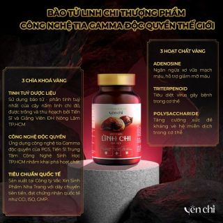 VIÊN UỐNG BÀO TỬ NẤM LINH CHI TĂNG SỨC ĐỀ KHÁNG HỆ MIỄN DỊCH HỦ 60 VIÊN