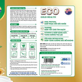 SỮA NON DINH DƯỠNG ECO – GOLD HEATH