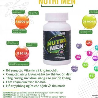 Daily Nutri Men – Viên bổ sung đa vitamin cho nam giới lọ 100 viên giá sỉ