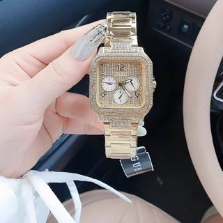 ĐỒNG HỒ NỮ CAO CẤP GUE.SS VUÔNG VÀNG 6KIM