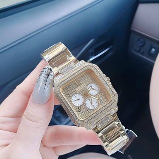 ĐỒNG HỒ NỮ CAO CẤP GUE.SS VUÔNG VÀNG 6KIM