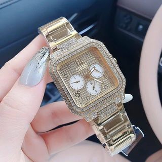 ĐỒNG HỒ NỮ CAO CẤP GUE.SS VUÔNG VÀNG 6KIM